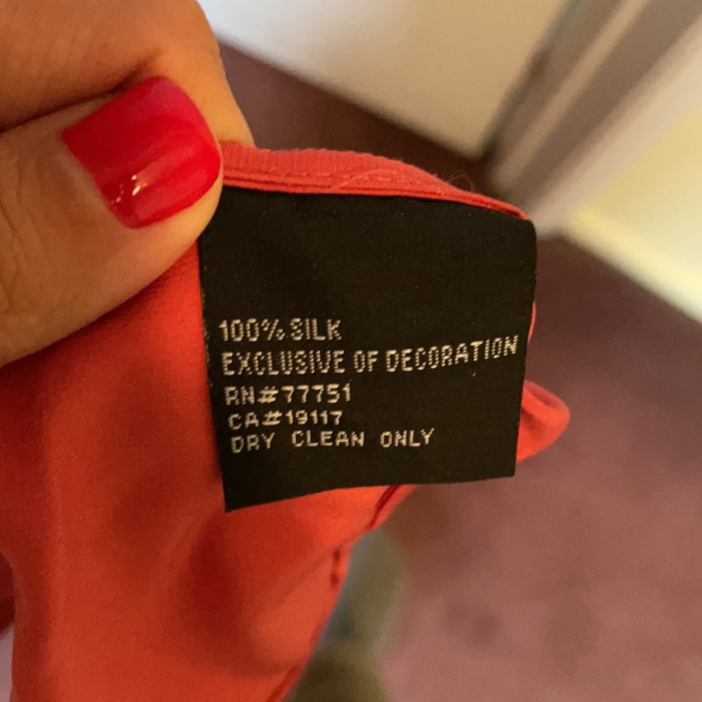 Betsey Johnson silk coral bead dress - Picture 9 of 9